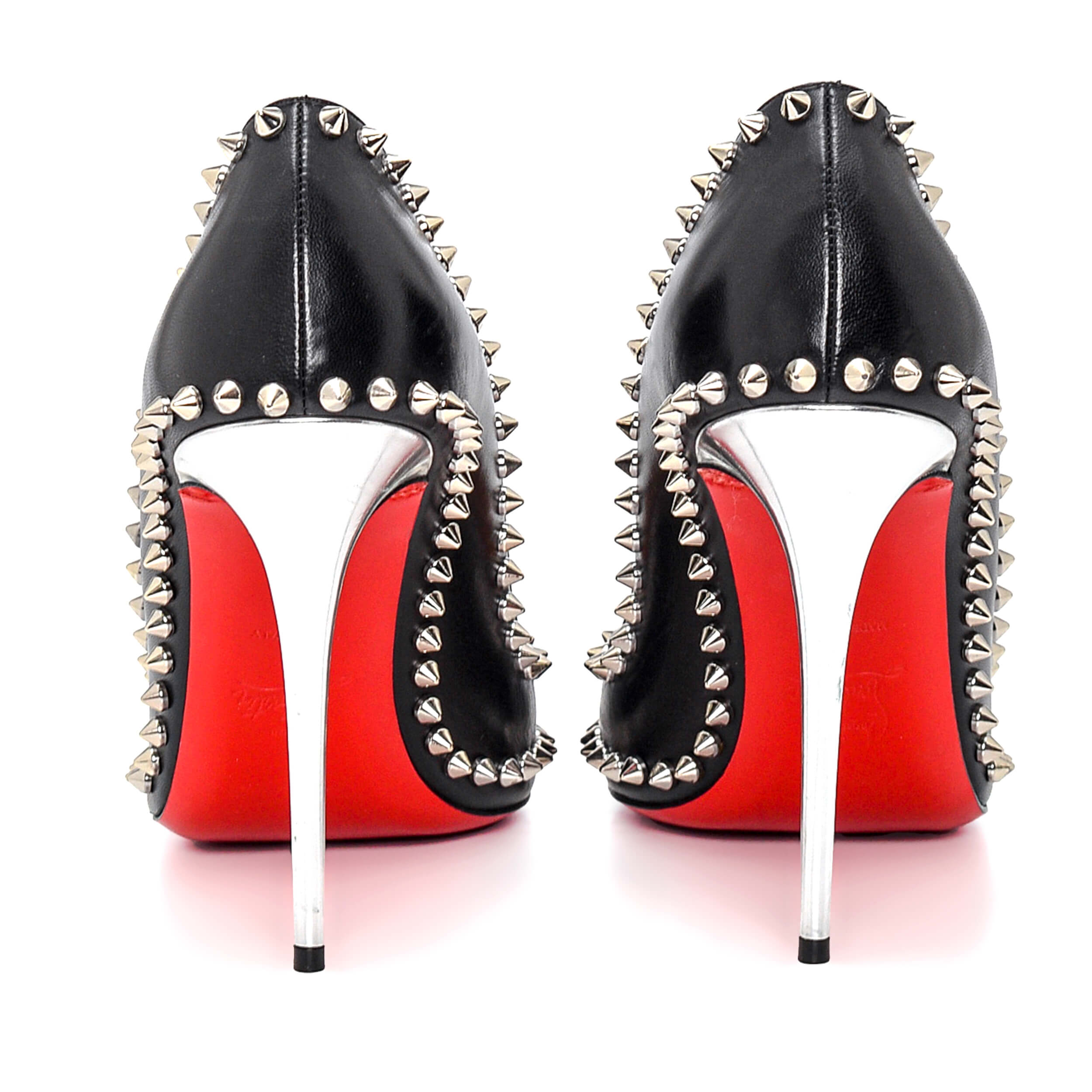 Christian Louboutin - Black & Silver Stud Pump